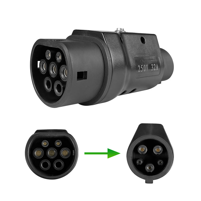 GBT to type1  adapter Electric vehicle AC charging adapter GBT Pile to type1 Car electric vehicle converter