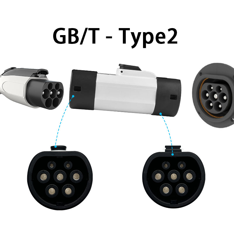 GBT to TYPE2 adapter Electric vehicle AC charging adapter GBT Pile to TYPE2 Car electric vehicle converter