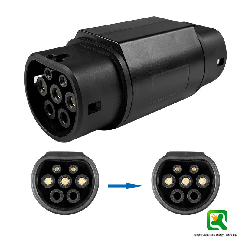 EVqiaoyi GBT to Type2 EV Adapter is a godsend for EV owners. It effortlessly connects GBT cars to Type2 chargers, expanding charging options and making every journey hassle - free.