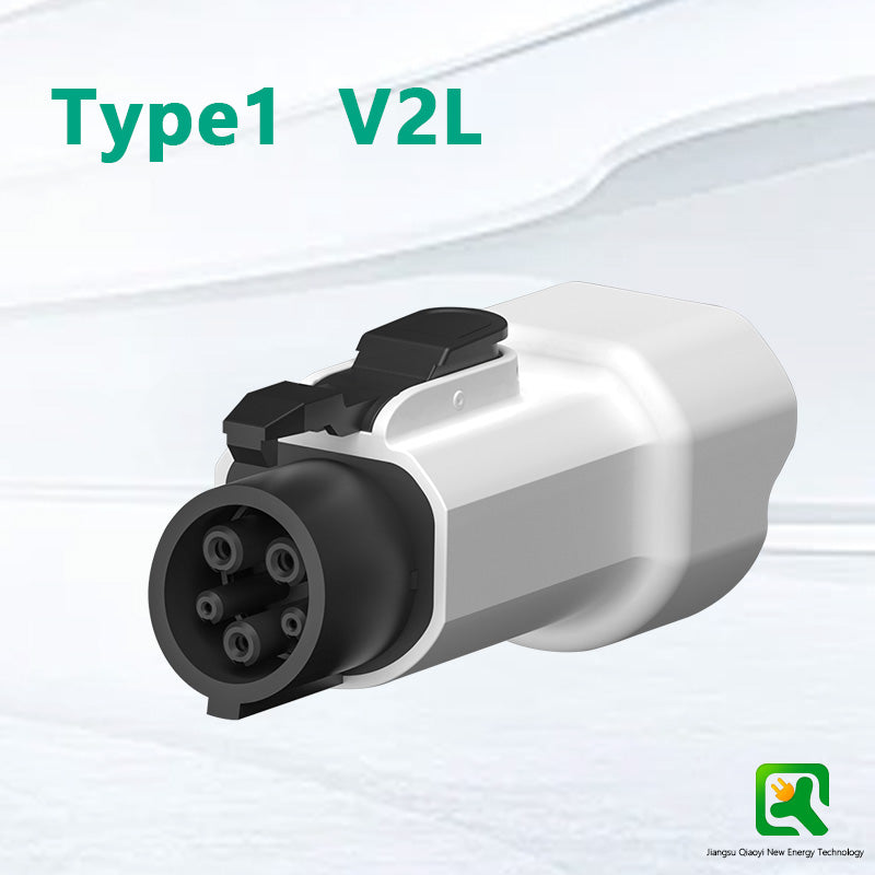 EVqiaoyi J1772 Type1 V2L Adapter 16A 250V Portable EV Discharger for Hyundai Ioniq 5/6, Kia EV6/EV9, MG ZS EV