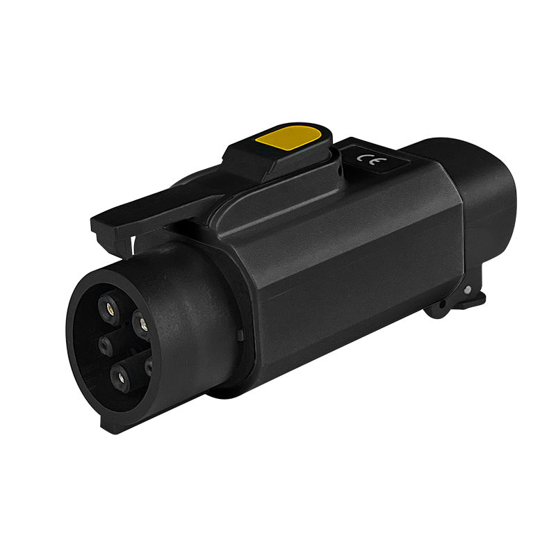 NACS to Type1 Lockable Fast Charging EV Charger Adapter AC 250V 12.5kw 50A Adapter for SAE J1772 EVs