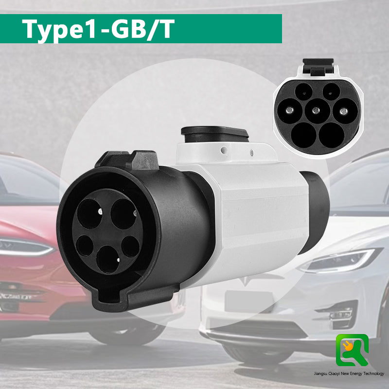 EVqiaoyi J1772 to GB/T adapter Anti-theft EV pile type1 to GB/T Car Charging Adaptor For BYD JAC