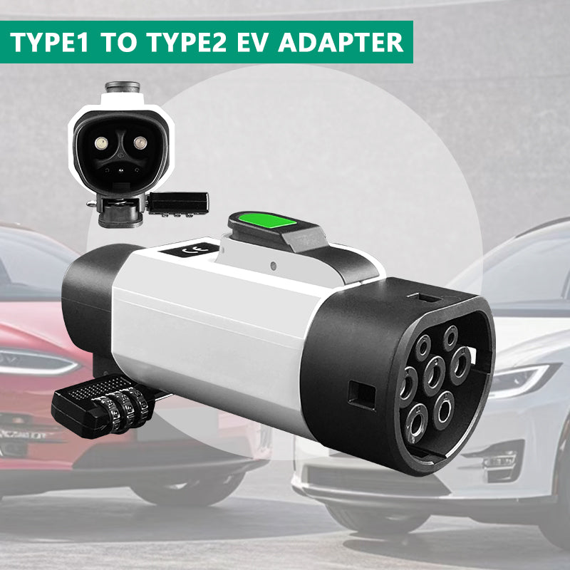 Tesla to type2 adapter Electric vehicle AC charging adapter Tesla Pile to type2 Car electric vehicle converter