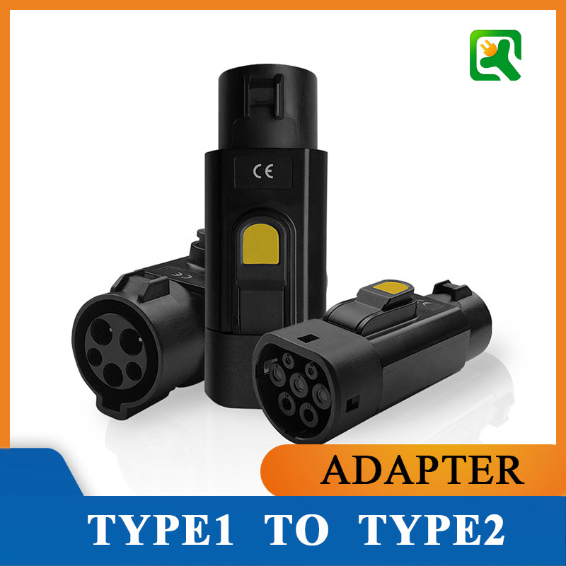 Type1 to TYPE2 adapter Electric vehicle AC charging adapter type1 Pile to TYPE2 Car electric vehicle converter