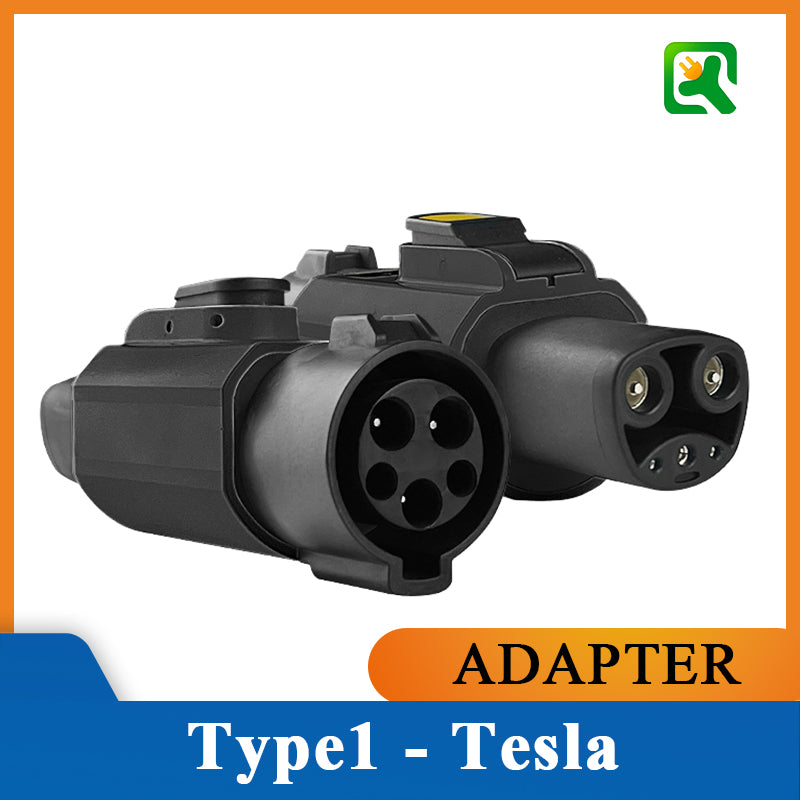 EV Charger type1/J1772 to Tesla Adapte 32A 7kw 250V Compatible with SAE Type1/J1772, EV Type1/J1772 to Tesla Adapter