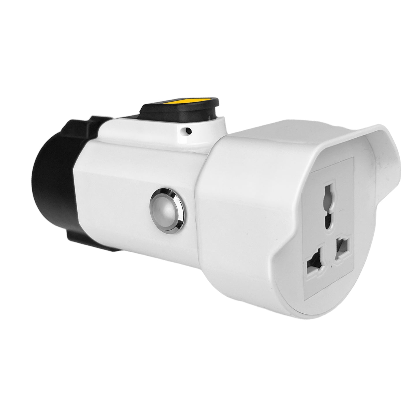 Portable SAE J1772 Male Plug to 220V Universal schuko socket（NEMA 5-15 5-20 6-20 EU UK ）Type 1 for EV Charging Station Adapter
