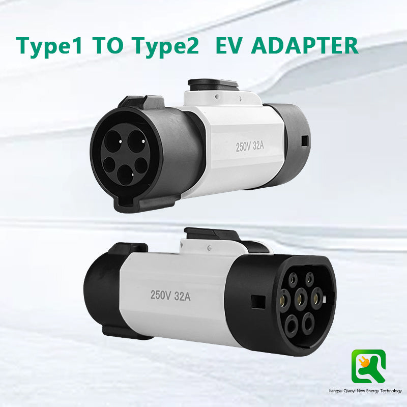 Type1 to TYPE2 adapter Electric vehicle AC charging adapter type1 Pile to TYPE2 Car electric vehicle converter