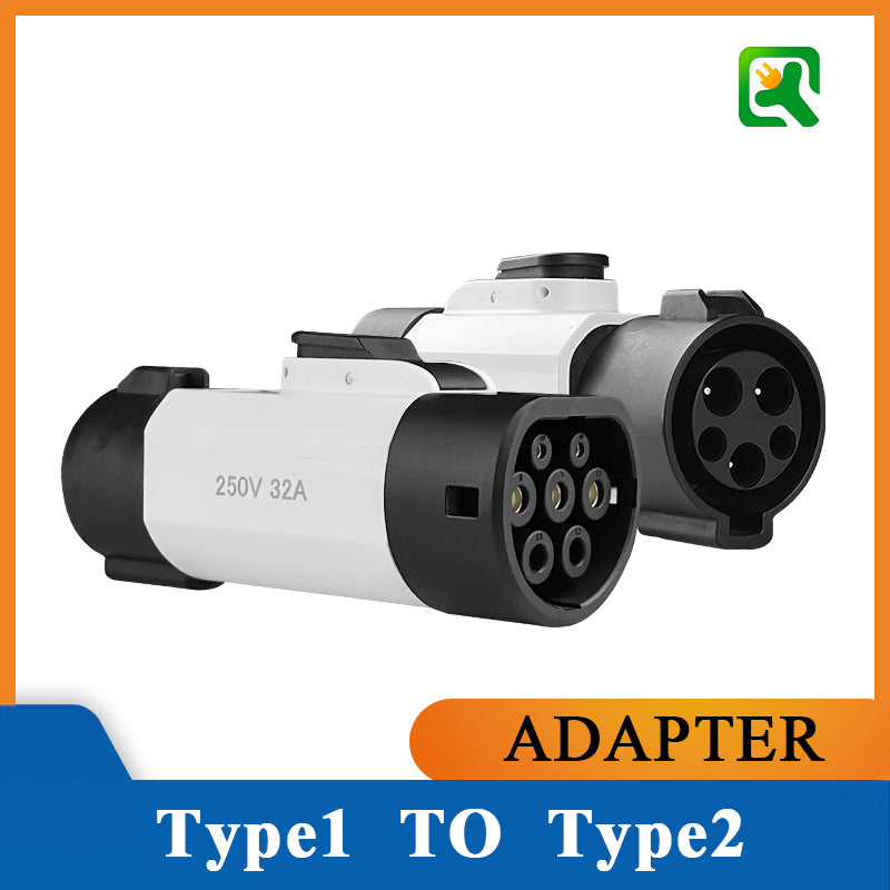 Type1 to TYPE2 adapter Electric vehicle AC charging adapter type1 Pile to TYPE2 Car electric vehicle converter