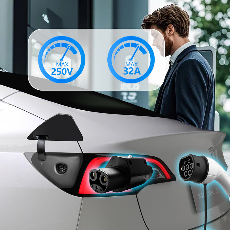 EVqiaoyi Type2 to Tesla EV Adapter: Seamless Charging Solution for Your Tesla