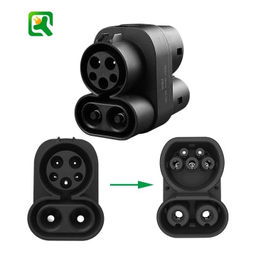 EV CCS1 to CCS2 adapter supports DC and AC CCS1 charger to CCS2 suitable for new energy vehicle fast charging adapter