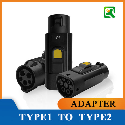 Type1 to TYPE2 adapter Electric vehicle AC charging adapter type1 Pile to TYPE2 Car electric vehicle converter