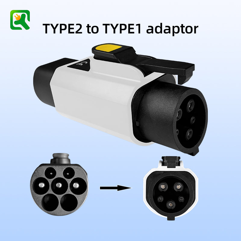 Type 2 to type1 adapter Electric vehicle AC charging adapter type2 Pile to type1 Car electric vehicle converter